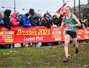10 December 2023; Fionnuala McCormack of Ireland competes in the senior women's 9000m during the SPAR European Cross Country Championships at Laeken Park in Brussels, Belgium. Photo by Sam Barnes/Sportsfile