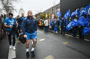 10 December 2023; Andrew Porter of Leinster arrives before the Investec Champions Cup match between La Rochelle and Leinster at Stade Marcel Deflandre in La Rochelle, France. Photo by Harry Murphy/Sportsfile
