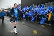 10 December 2023; Joe McCarthy of Leinster arrives before the Investec Champions Cup match between La Rochelle and Leinster at Stade Marcel Deflandre in La Rochelle, France. Photo by Harry Murphy/Sportsfile