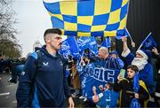 10 December 2023; Jimmy O'Brien of Leinster arrives before the Investec Champions Cup match between La Rochelle and Leinster at Stade Marcel Deflandre in La Rochelle, France. Photo by Harry Murphy/Sportsfile