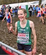 10 December 2023; Fionnuala McCormack of Ireland after finishing fourth in the senior women's 9000m during the SPAR European Cross Country Championships at Laeken Park in Brussels, Belgium. Photo by Sam Barnes/Sportsfile