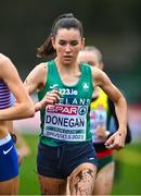 10 December 2023; Danielle Donegan of Ireland competes in the U23 women's 7000m during the SPAR European Cross Country Championships at Laeken Park in Brussels, Belgium. Photo by Sam Barnes/Sportsfile