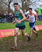 10 December 2023; Keelan Kilrehill of Ireland competes in the senior men's 9000m during the SPAR European Cross Country Championships at Laeken Park in Brussels, Belgium. Photo by Sam Barnes/Sportsfile