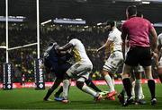 10 December 2023; Yoan Tanga of La Rochelle and James Ryan of Leinster tussle during the Investec Champions Cup match between La Rochelle and Leinster at Stade Marcel Deflandre in La Rochelle, France. Photo by Harry Murphy/Sportsfile