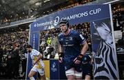 10 December 2023; James Ryan of Leinster leads his side out before the Investec Champions Cup match between La Rochelle and Leinster at Stade Marcel Deflandre in La Rochelle, France. Photo by Harry Murphy/Sportsfile