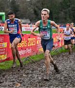 10 December 2023; Brian Fay of Ireland competes in the senior men's 9000m during the SPAR European Cross Country Championships at Laeken Park in Brussels, Belgium. Photo by Sam Barnes/Sportsfile