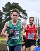 10 December 2023; Fearghal Curtin of Ireland competes in the senior men's 9000m during the SPAR European Cross Country Championships at Laeken Park in Brussels, Belgium. Photo by Sam Barnes/Sportsfile