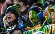 10 December 2023; Glen supporters during the AIB Ulster GAA Football Senior Club Championship Final match between Glen of Derry, and Scotstown of Monaghan, at BOX-IT Athletic Grounds in Armagh. Photo by Ramsey Cardy/Sportsfile