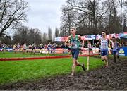 10 December 2023; Brian Fay of Ireland competes in the senior men's 9000m during the SPAR European Cross Country Championships at Laeken Park in Brussels, Belgium. Photo by Sam Barnes/Sportsfile