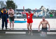 10 December 2023; The Dungarvan Polar Plunge saw participants get “Freezin’ for a Reason” to raise funds for Special Olympics Ireland athletes in an event sponsored by Gala Retail at Dungarvan Beach in Waterford. Photo by Eóin Noonan/Sportsfile
