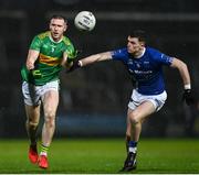 10 December 2023; Emmett Bradley of Glen in action against Michael McCarville of Scotstown during the AIB Ulster GAA Football Senior Club Championship Final match between Glen of Derry, and Scotstown of Monaghan, at BOX-IT Athletic Grounds in Armagh. Photo by Ramsey Cardy/Sportsfile