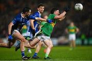 10 December 2023; Conleth McGuickian of Glen in action against Shane Carey of Scotstown during the AIB Ulster GAA Football Senior Club Championship Final match between Glen of Derry, and Scotstown of Monaghan, at BOX-IT Athletic Grounds in Armagh. Photo by Ramsey Cardy/Sportsfile