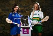 12 December 2023; AIB ambassadors and camogie players, Chloe Whyte Lennon of Athleague, Roscommon, left, and Rachel Merry of Granemore, Armagh, pictured ahead of this weekend’s AIB Camogie All-Ireland Junior Club Championship final and for the release of the second episode of ‘Meet #TheToughest’, a new content series from AIB that will showcase some of the final stages of this year’s AIB Camogie All-Ireland Senior Club Championships, through footage captured by cameras worn by players for the first time in Gaelic Games. You can view the second episode of ‘Meet #TheToughest’ here: https://youtu.be/-VO2GONeRdk. Photo by Ramsey Cardy/Sportsfile