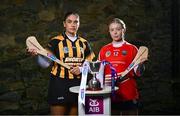 12 December 2023; AIB ambassadors and camogie players, Riona McConville of Crossmaglen Rangers, Armagh, left, and Sheila McGrath of St Munna’s, Westmeath, pictured ahead of this weekend’s AIB Camogie All-Ireland Junior B Club Championship final and for the release of the second episode of ‘Meet #TheToughest’, a new content series from AIB that will showcase some of the final stages of this year’s AIB Camogie All-Ireland Senior Club Championships, through footage captured by cameras worn by players for the first time in Gaelic Games. You can view the second episode of ‘Meet #TheToughest’ here: https://youtu.be/-VO2GONeRdk. Photo by Ramsey Cardy/Sportsfile