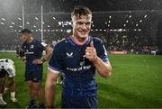 10 December 2023; Josh van der Flier of Leinster celebrates after the Investec Champions Cup match between La Rochelle and Leinster at Stade Marcel Deflandre in La Rochelle, France. Photo by Harry Murphy/Sportsfile