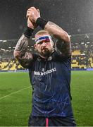 10 December 2023; Andrew Porter of Leinster celebrates after the Investec Champions Cup match between La Rochelle and Leinster at Stade Marcel Deflandre in La Rochelle, France. Photo by Harry Murphy/Sportsfile