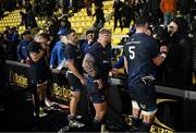 10 December 2023; Leinster players, including James Ryan, 5, with supporters after the Investec Champions Cup match between La Rochelle and Leinster at Stade Marcel Deflandre in La Rochelle, France. Photo by Harry Murphy/Sportsfile