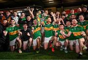 10 December 2023; The Glen team celebrate after the AIB Ulster GAA Football Senior Club Championship Final match between Glen of Derry, and Scotstown of Monaghan, at BOX-IT Athletic Grounds in Armagh. Photo by Ramsey Cardy/Sportsfile