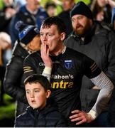 10 December 2023; Scotstown goalkeeper Rory Beggan dejected after the AIB Ulster GAA Football Senior Club Championship Final match between Glen of Derry, and Scotstown of Monaghan, at BOX-IT Athletic Grounds in Armagh. Photo by Ramsey Cardy/Sportsfile
