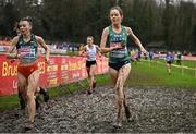 10 December 2023; Roisin Flanagan of Ireland, competes in the senior women's 9000m during the SPAR European Cross Country Championships at Laeken Park in Brussels, Belgium. Photo by Sam Barnes/Sportsfile