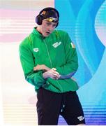 10 December 2023; Nathan Wiffen of Ireland before competing in the Men's 800m Freestyle during day six of the European Short Course Swimming Championships 2023 at the Aquatics Complex in Otopeni, Romania. Photo by Nikola Krstic/Sportsfile