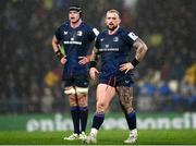 10 December 2023; Andrew Porter, right, and James Ryan of Leinster during the Investec Champions Cup match between La Rochelle and Leinster at Stade Marcel Deflandre in La Rochelle, France. Photo by Harry Murphy/Sportsfile