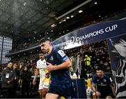 10 December 2023; Jimmy O'Brien of Leinster runs out before the Investec Champions Cup match between La Rochelle and Leinster at Stade Marcel Deflandre in La Rochelle, France. Photo by Harry Murphy/Sportsfile
