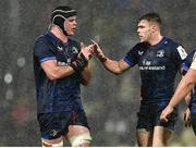 10 December 2023; Leinster co-captains James Ryan and Garry Ringrose during the Investec Champions Cup match between La Rochelle and Leinster at Stade Marcel Deflandre in La Rochelle, France. Photo by Harry Murphy/Sportsfile