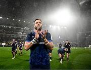10 December 2023; Jason Jenkins of Leinster applauds supporters after his side's victory in the Investec Champions Cup match between La Rochelle and Leinster at Stade Marcel Deflandre in La Rochelle, France. Photo by Harry Murphy/Sportsfile