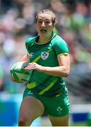9 December 2023; Eve Higgins of Ireland in action during the Women's Pool B match between Ireland and Great Britain during the HSBC SVNS Rugby Tournament at DHL Stadium in Cape Town, South Africa. Photo by Shaun Roy/Sportsfile