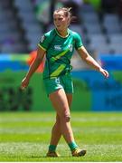 9 December 2023; Megan Burns of Ireland during the Women's Pool B match between Ireland and Great Britain during the HSBC SVNS Rugby Tournament at DHL Stadium in Cape Town, South Africa. Photo by Shaun Roy/Sportsfile