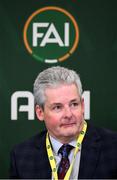 9 December 2023; FAI company secretary Gerry Egan during the annual general meeting of the Football Association of Ireland at the Radisson Blu St. Helen's Hotel in Dublin. Photo by Stephen McCarthy/Sportsfile