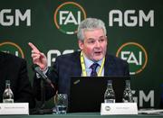 9 December 2023; FAI company secretary Gerry Egan during an extraordinary general meeting in advance of the Football Association of Ireland's annual general meeting at the Radisson Blu St. Helen's Hotel in Dublin. Photo by Stephen McCarthy/Sportsfile