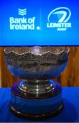 11 December 2023; The Vinnie Murray cup during the Bank of Ireland Leinster School's Cup Draw at Bank of Ireland Montrose Branch in Dublin. Photo by Harry Murphy/Sportsfile