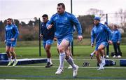 12 December 2023; Cian Healy, centre, during a Leinster Rugby squad training session at UCD in Dublin. Photo by Harry Murphy/Sportsfile