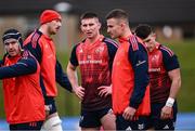 13 December 2023; Ben O'Connor, centre, during Munster rugby squad training at University of Limerick in Limerick. Photo by Piaras Ó Mídheach/Sportsfile