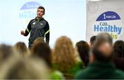 14 December 2023; Stuart Maloney, GAA community and health co-ordinator for Connacht and Munster, during the Irish Life Connacht GAA Healthy Clubs recognition event at the Connacht GAA Centre of Excellence in Bekan, Mayo. Photo by Ben McShane/Sportsfile
