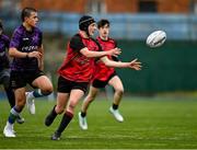 14 December 2023; Daniel Downey of St. Mary’s CBC in action against Sean Lewandoski of Creagh College during the Division 3A JCT Development Shield final match between St. Mary’s CBC, Portlaoise and Creagh College at Energia Park in Dublin. Photo by Stephen Marken/Sportsfile