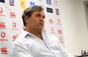 14 December 2023; Outgoing Irish Rugby Football Union High Performance Director David Nucifora addresses members of the press during a media conference at the IRFU High Performance Centre on the Sport Ireland Campus in Dublin. Photo by David Fitzgerald/Sportsfile