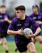 14 December 2023; Ryan Murphy of Creagh College during the Division 3A JCT Development Shield final match between St. Mary’s CBC, Portlaoise and Creagh College at Energia Park in Dublin. Photo by Stephen Marken/Sportsfile