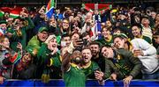 15 October 2023; Siya Kolisi of South Africa with supporters after the 2023 Rugby World Cup quarter-final match between France and South Africa at the Stade de France in Paris, France. Photo by Harry Murphy/Sportsfile