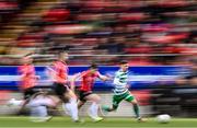 1 May 2023; Trevor Clarke of Shamrock Rovers during the SSE Airtricity Men's Premier Division match between Derry City and Shamrock Rovers at The Ryan McBride Brandywell Stadium in Derry. Photo by Ramsey Cardy/Sportsfile