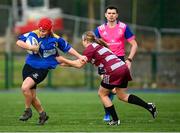 15 December 2023; Lyra Harrington of Wilson's Hospital during the Bank of Ireland Leinster Rugby Senior Girls League match between Wilson's Hospital and Wolstan's at Energia Park in Dublin. Photo by Tyler Miller/Sportsfile