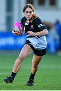 15 December 2023; Holly Bale of Newbridge College during the Bank of Ireland Leinster Rugby Senior Girls League match between Newbridge College and The High School at Energia Park in Dublin. Photo by Tyler Miller/Sportsfile