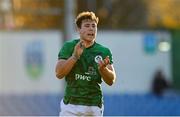 15 December 2023; Wilhelm De Klerk of Ireland during the U20 international friendly match between Ireland and Italy at UCD Bowl in Dublin. Photo by Seb Daly/Sportsfile
