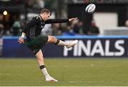 16 December 2023; Jack Carty of Connacht warms up before the Investec Champions Cup Pool 1 Round 2 match between Saracens and Connacht at Stone X Stadium in Barnet, England. Photo by Brendan Moran/Sportsfile