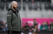 16 December 2023; Connacht head coach Pete Wilkins before the Investec Champions Cup Pool 1 Round 2 match between Saracens and Connacht at Stone X Stadium in Barnet, England. Photo by Brendan Moran/Sportsfile