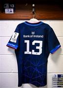 16 December 2023; The jersey of Leinster co-captain Garry Ringrose is seen in the dressing room before the Investec Champions Cup Pool 4 Round 2 match between Leinster and Sale Sharks at the RDS Arena in Dublin. Photo by Harry Murphy/Sportsfile