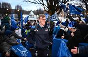 16 December 2023; Ben Murphy of Leinster arrives before the Investec Champions Cup Pool 4 Round 2 match between Leinster and Sale Sharks at the RDS Arena in Dublin. Photo by Harry Murphy/Sportsfile