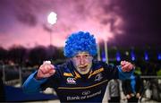16 December 2023; Leinster supporter Eoin O'Driscoll from Goatstown, Dublin before the Investec Champions Cup Pool 4 Round 2 match between Leinster and Sale Sharks at the RDS Arena in Dublin. Photo by Harry Murphy/Sportsfile